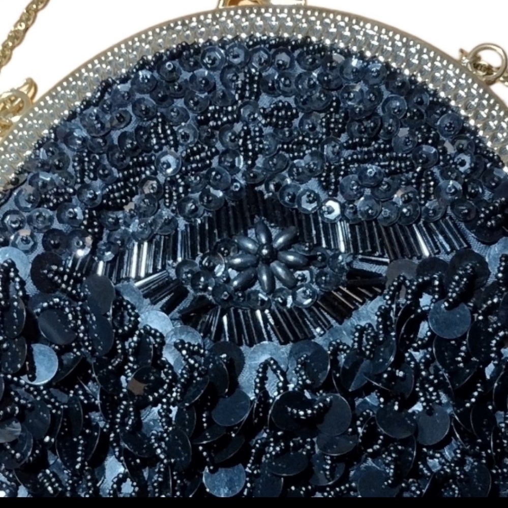 🟠 Vintage Beaded Cocktail Bag - Picture 3 of 15